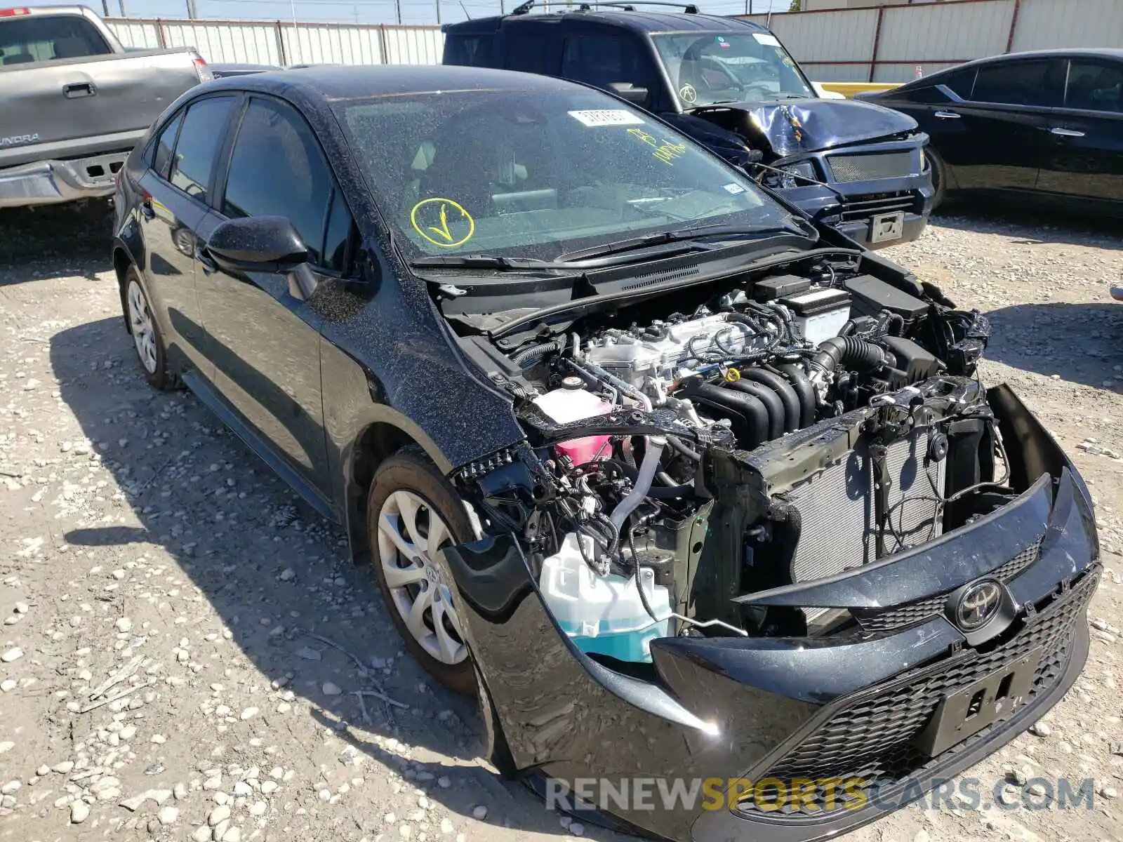 1 Photograph of a damaged car 5YFEPRAE0LP144786 TOYOTA COROLLA 2020