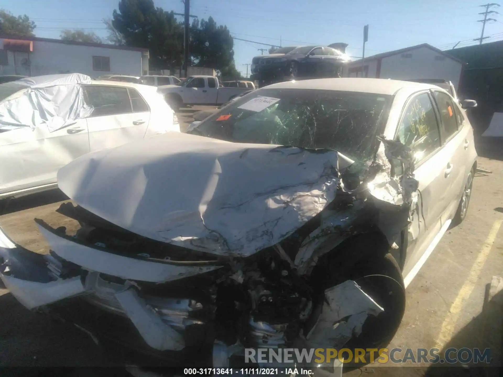 2 Photograph of a damaged car 5YFEPRAE0LP145551 TOYOTA COROLLA 2020