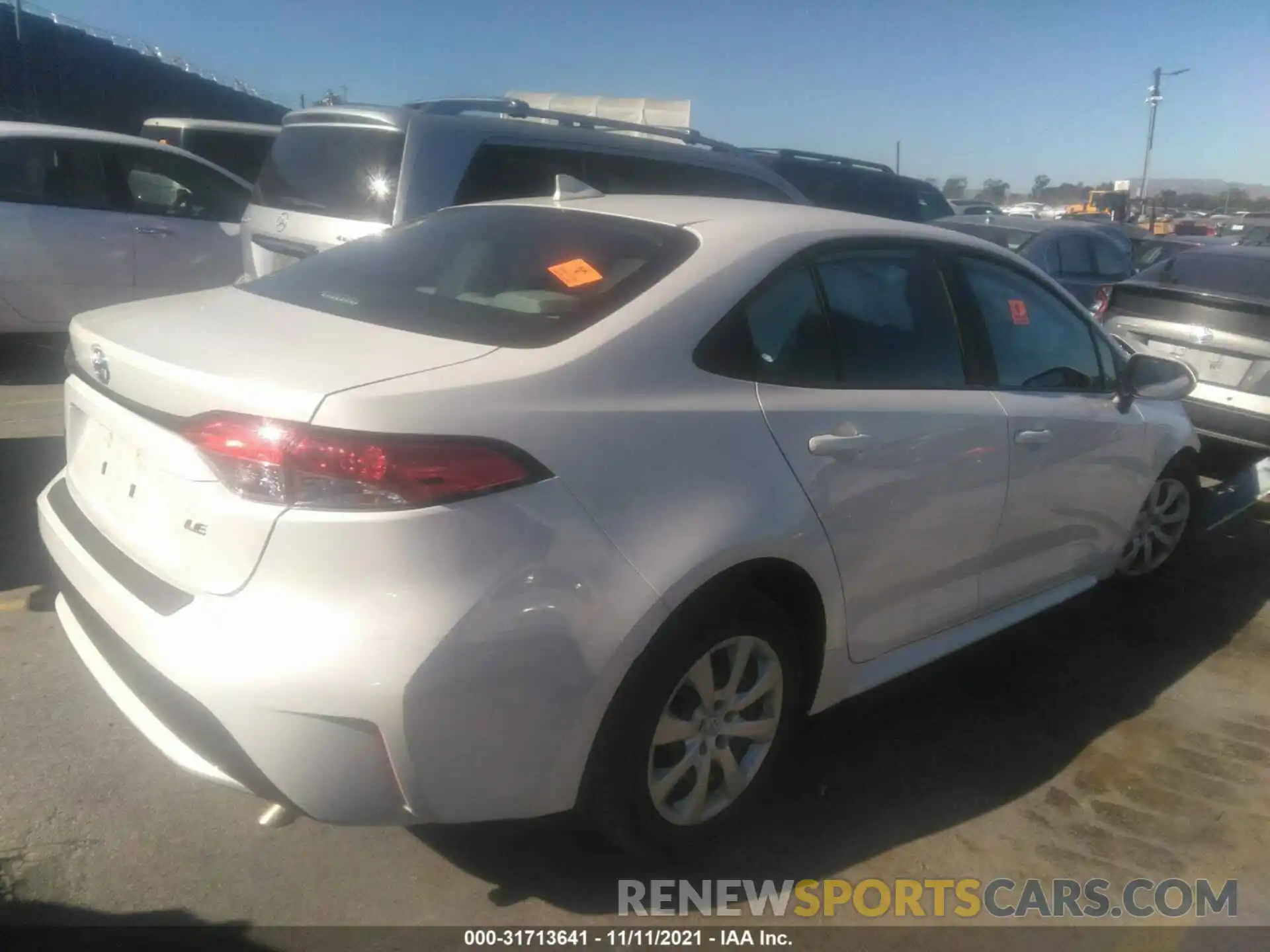 4 Photograph of a damaged car 5YFEPRAE0LP145551 TOYOTA COROLLA 2020