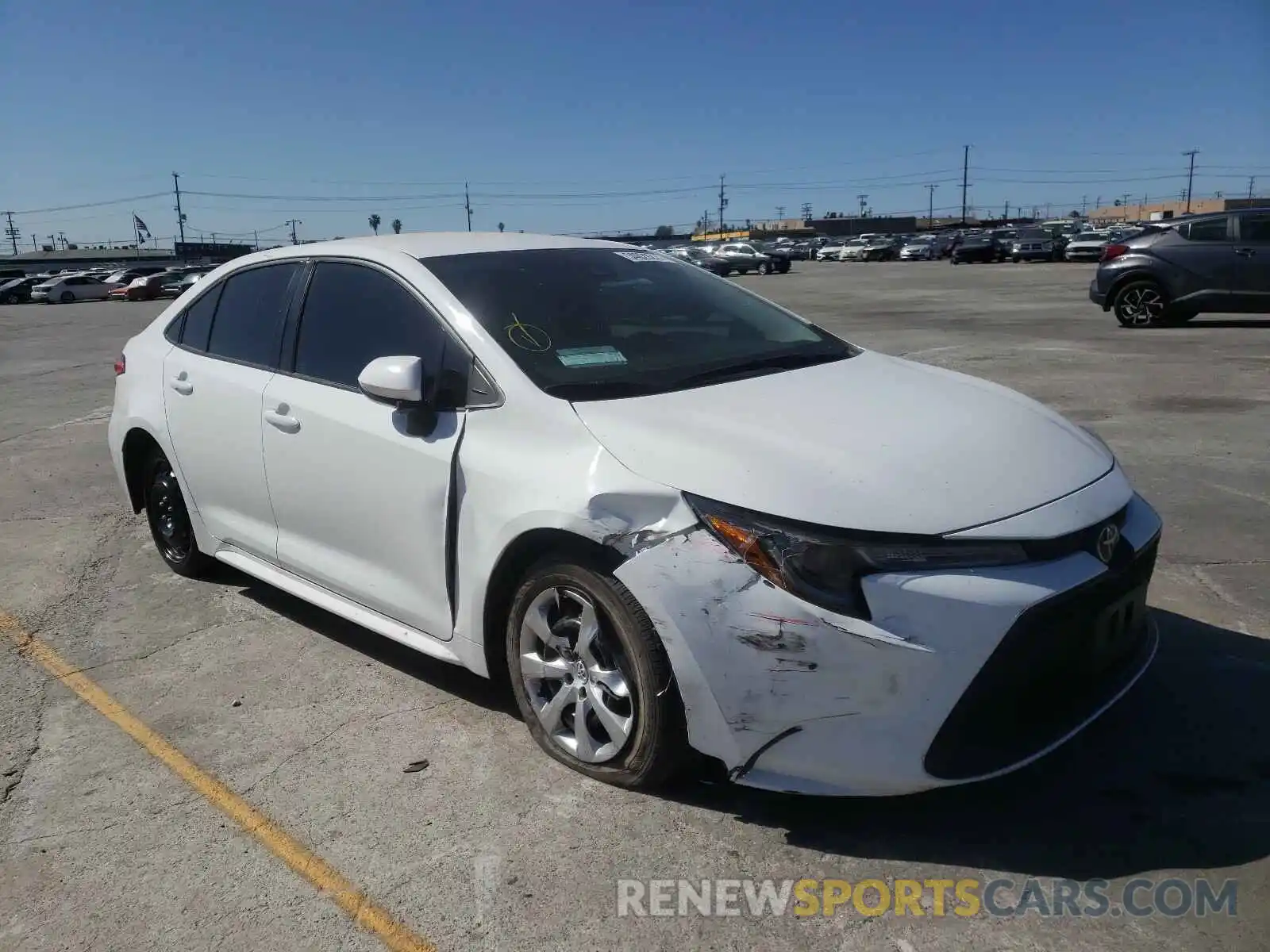 1 Photograph of a damaged car 5YFEPRAE1LP002009 TOYOTA COROLLA 2020