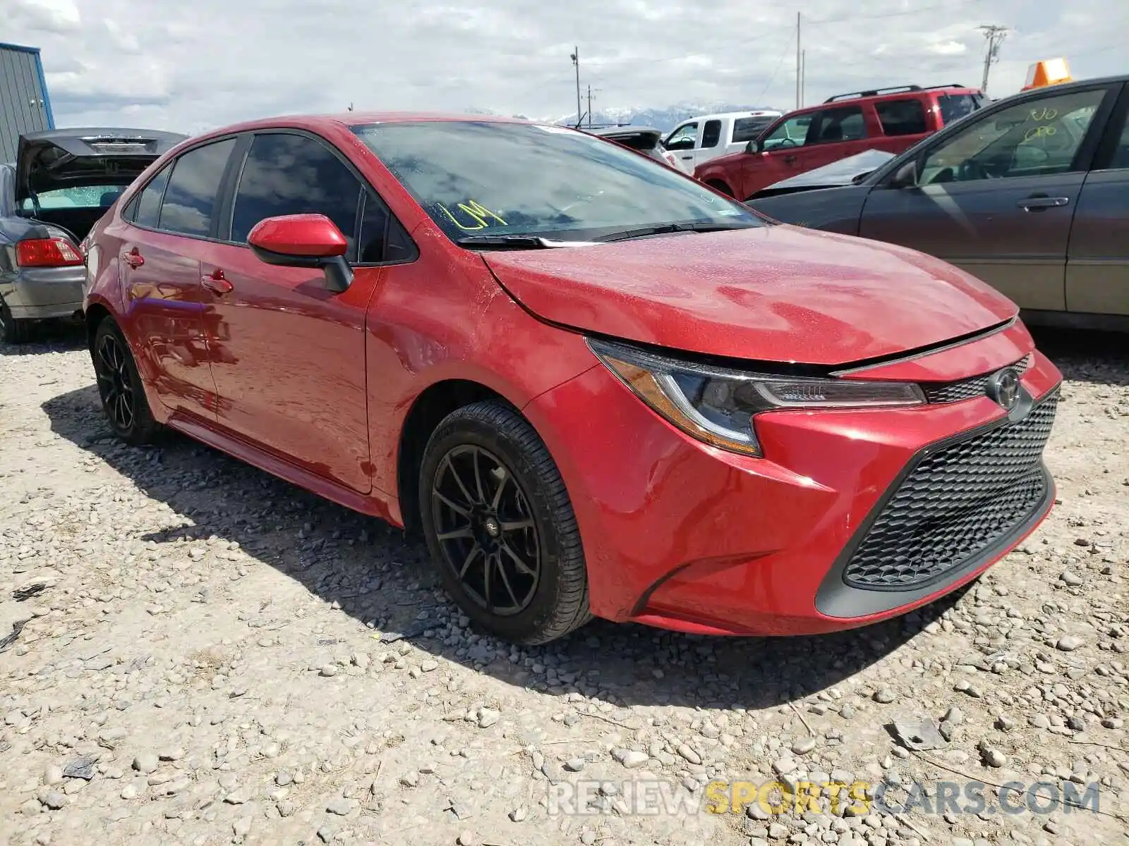 1 Photograph of a damaged car 5YFEPRAE1LP004438 TOYOTA COROLLA 2020