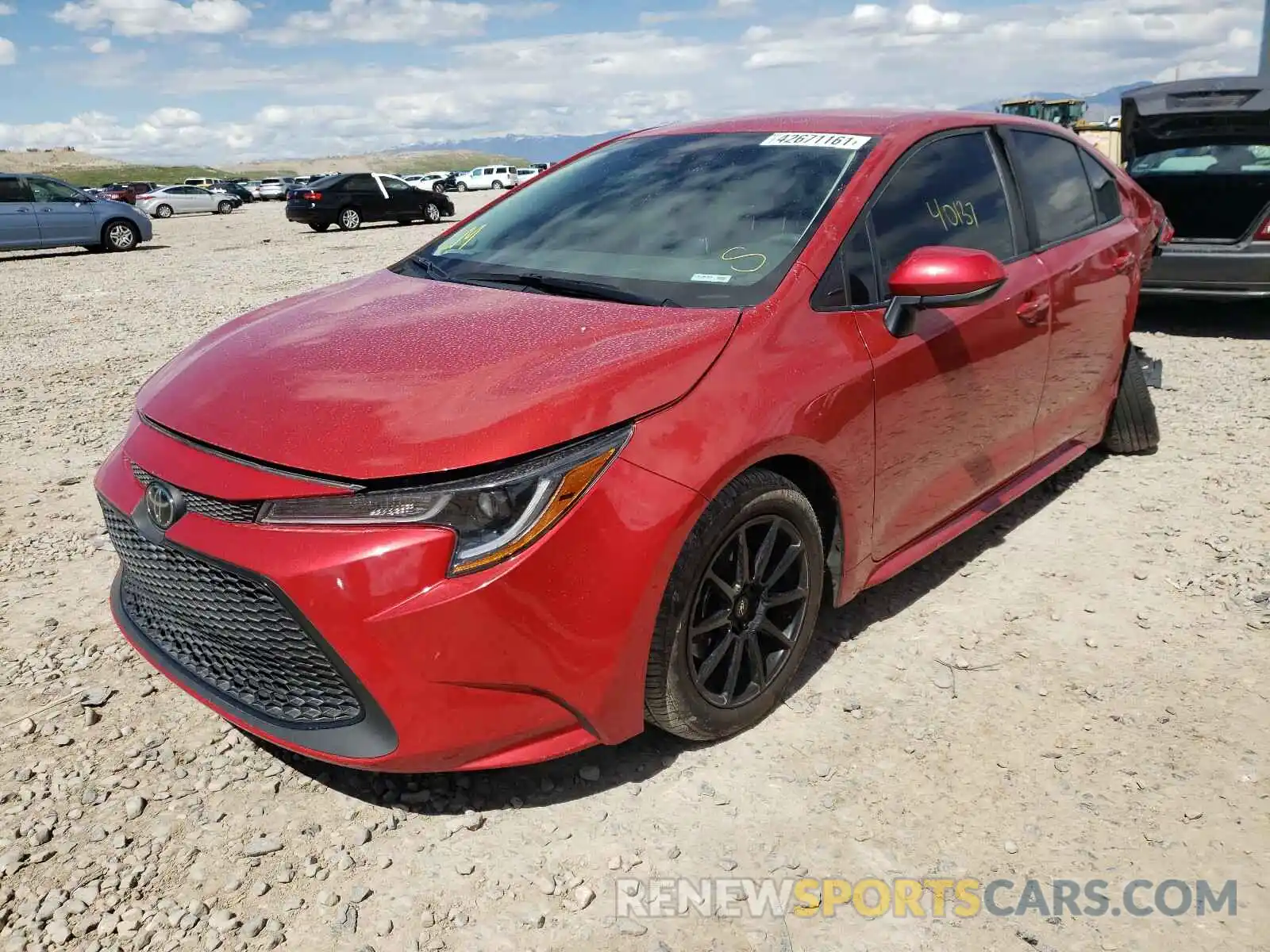 2 Photograph of a damaged car 5YFEPRAE1LP004438 TOYOTA COROLLA 2020