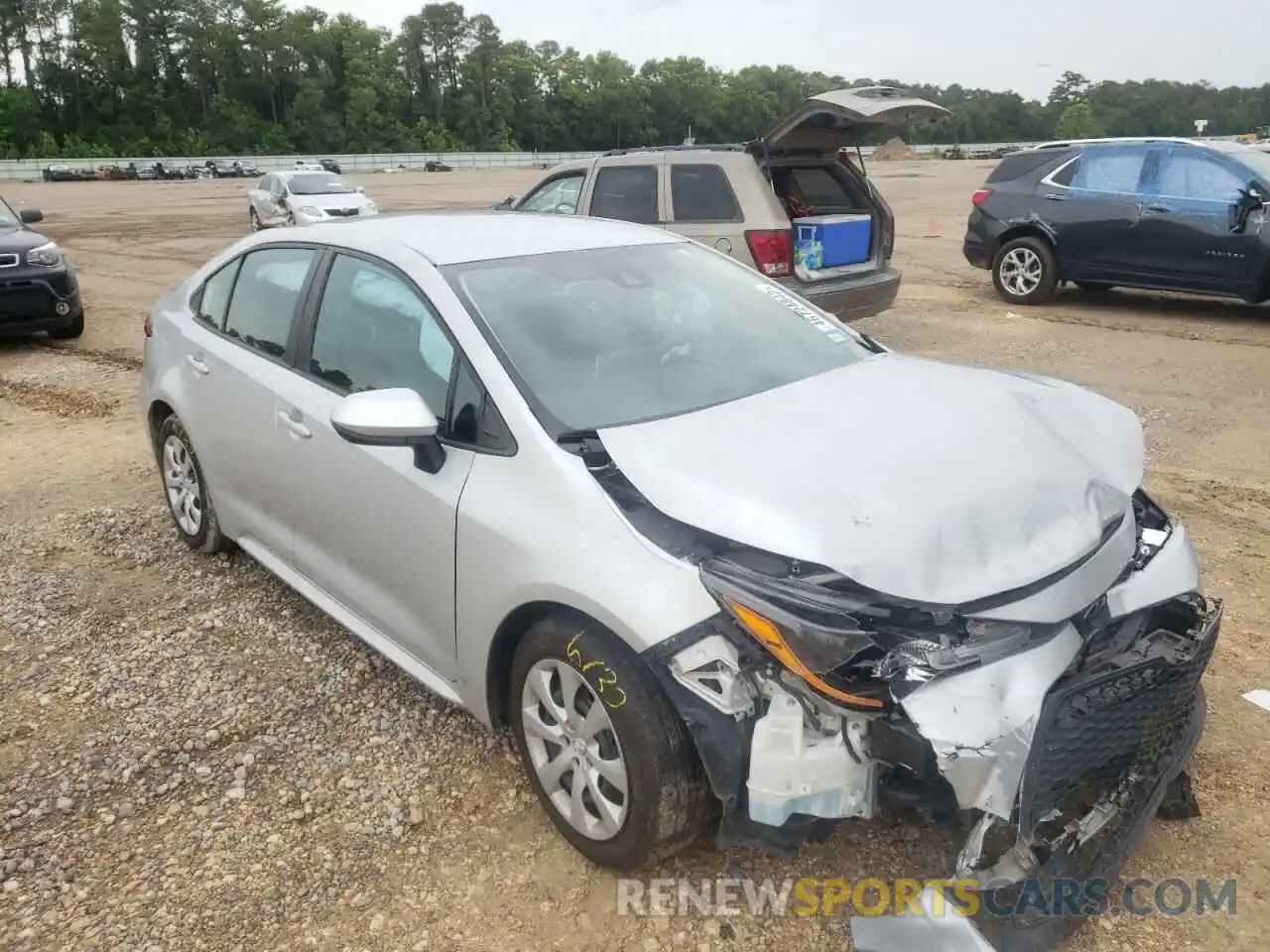 1 Photograph of a damaged car 5YFEPRAE1LP005380 TOYOTA COROLLA 2020