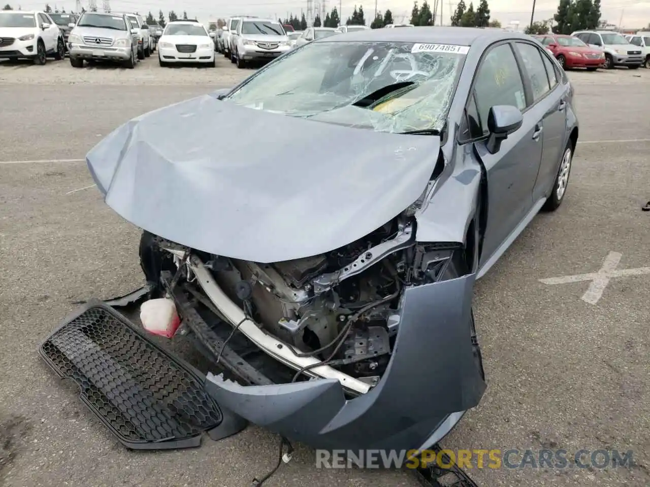 2 Photograph of a damaged car 5YFEPRAE1LP006075 TOYOTA COROLLA 2020