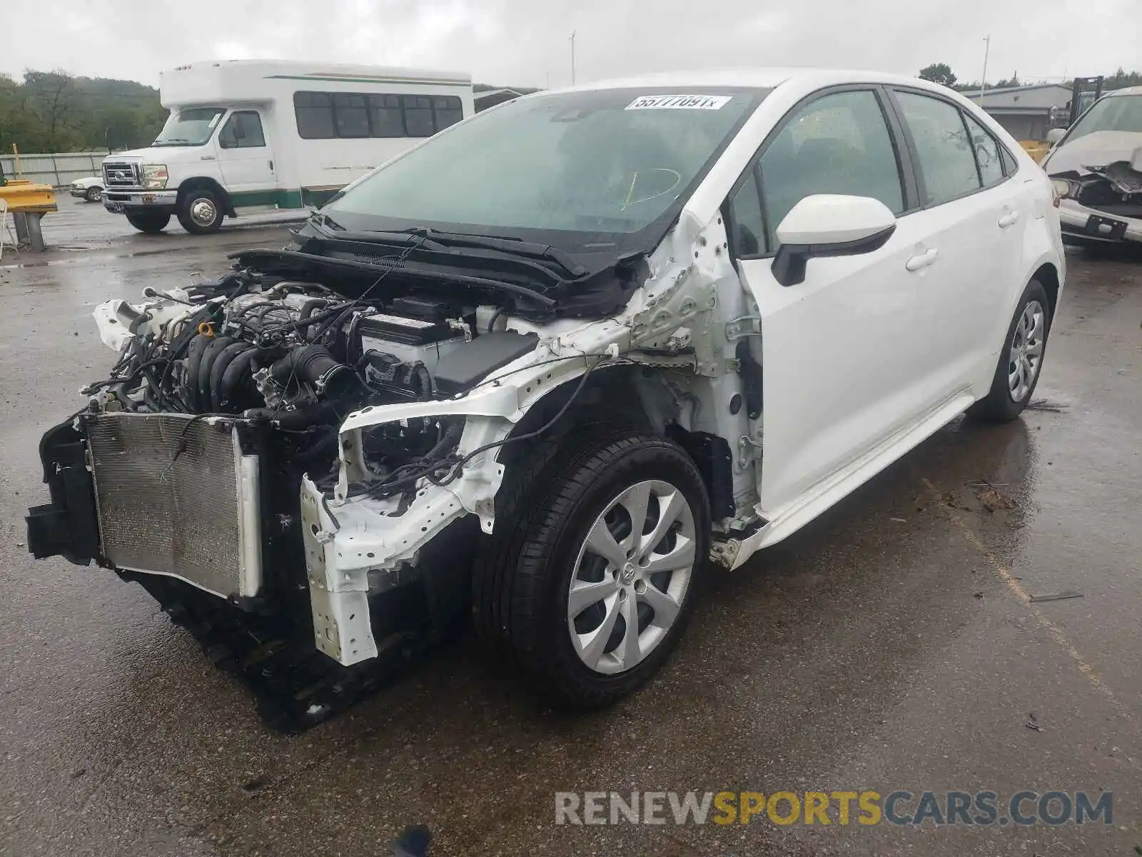 2 Photograph of a damaged car 5YFEPRAE1LP006111 TOYOTA COROLLA 2020