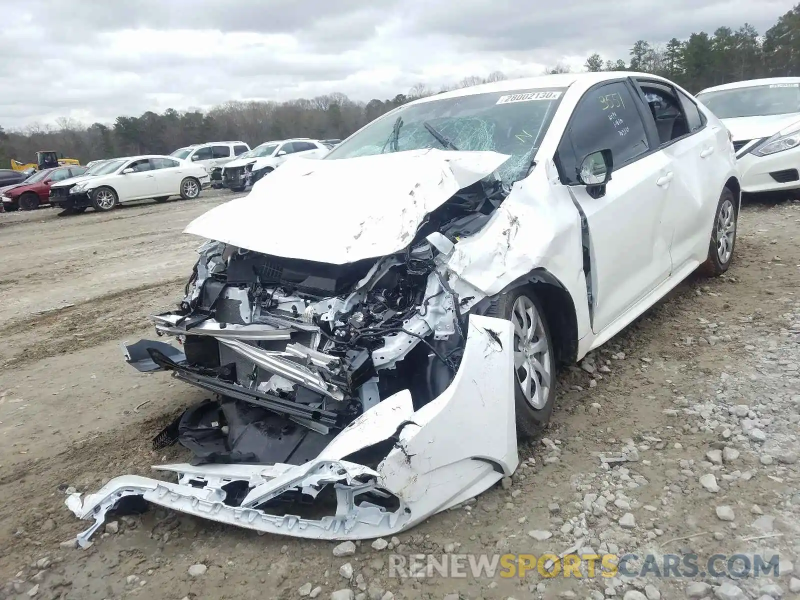 2 Photograph of a damaged car 5YFEPRAE1LP007033 TOYOTA COROLLA 2020