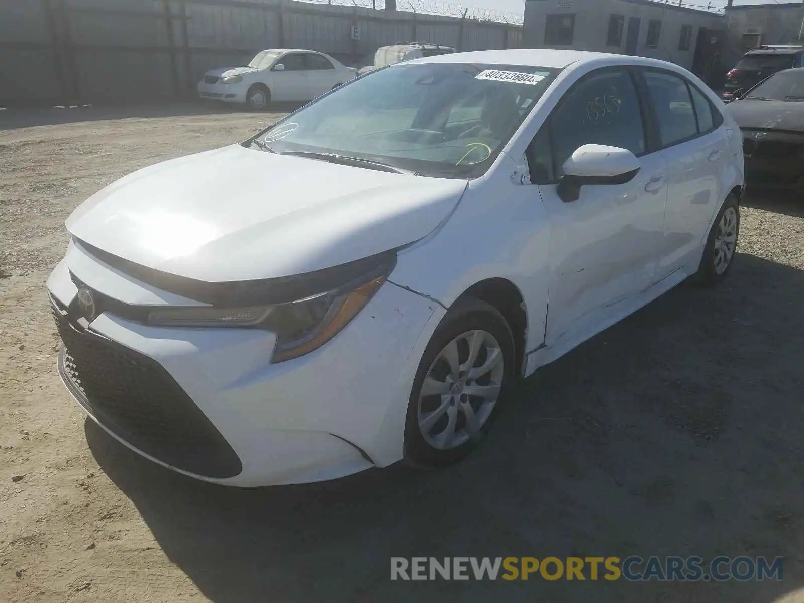 2 Photograph of a damaged car 5YFEPRAE1LP007601 TOYOTA COROLLA 2020