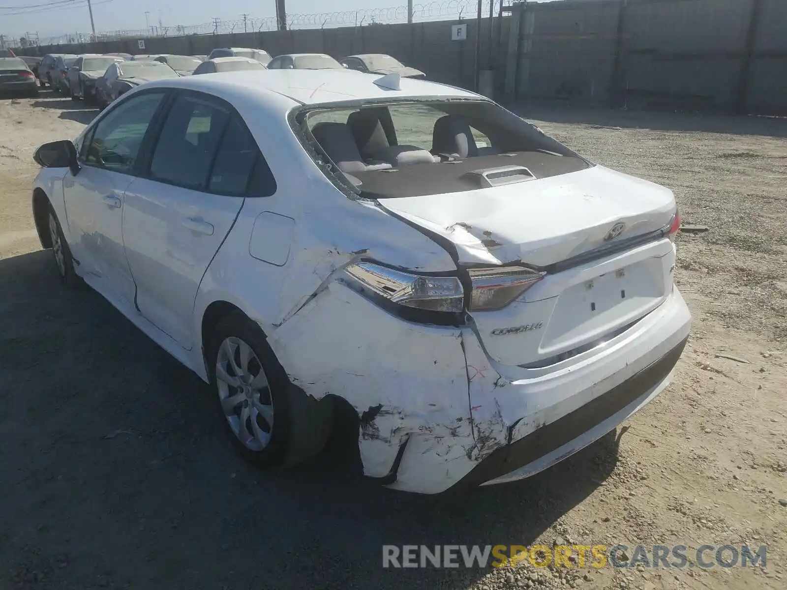 3 Photograph of a damaged car 5YFEPRAE1LP007601 TOYOTA COROLLA 2020