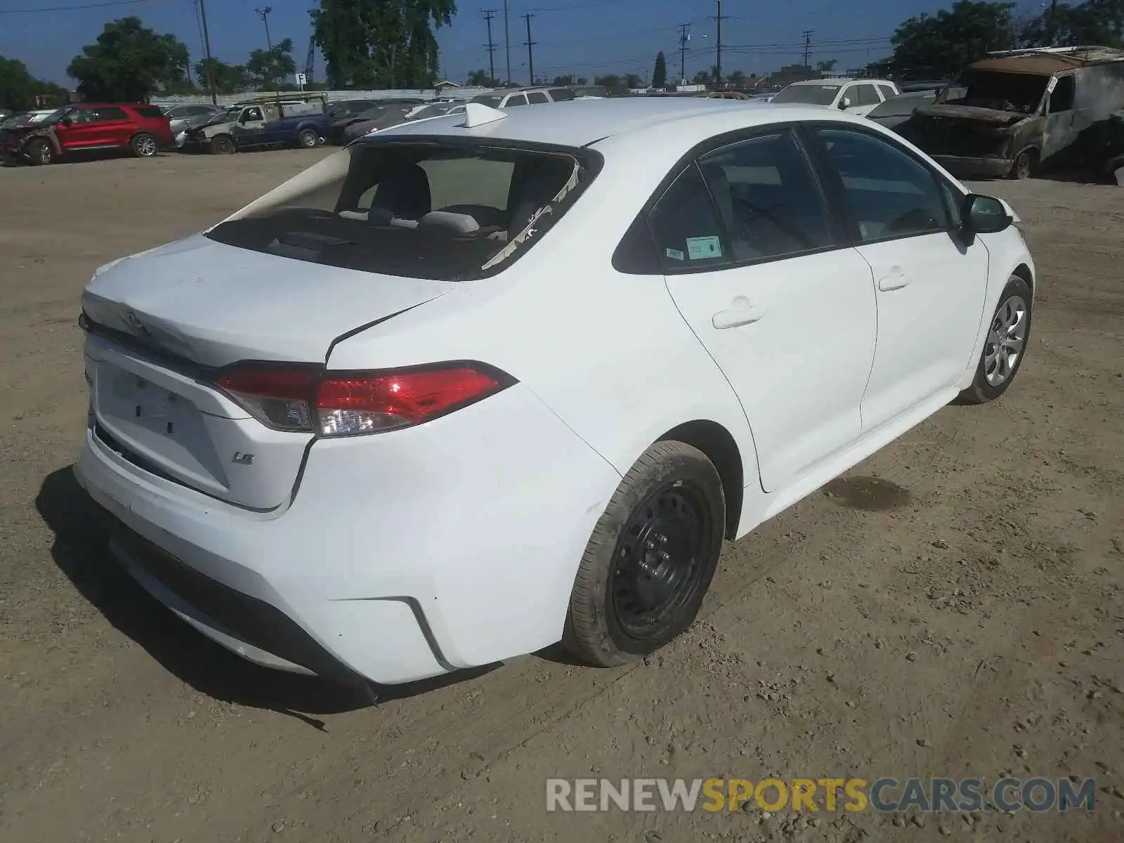 4 Photograph of a damaged car 5YFEPRAE1LP007601 TOYOTA COROLLA 2020