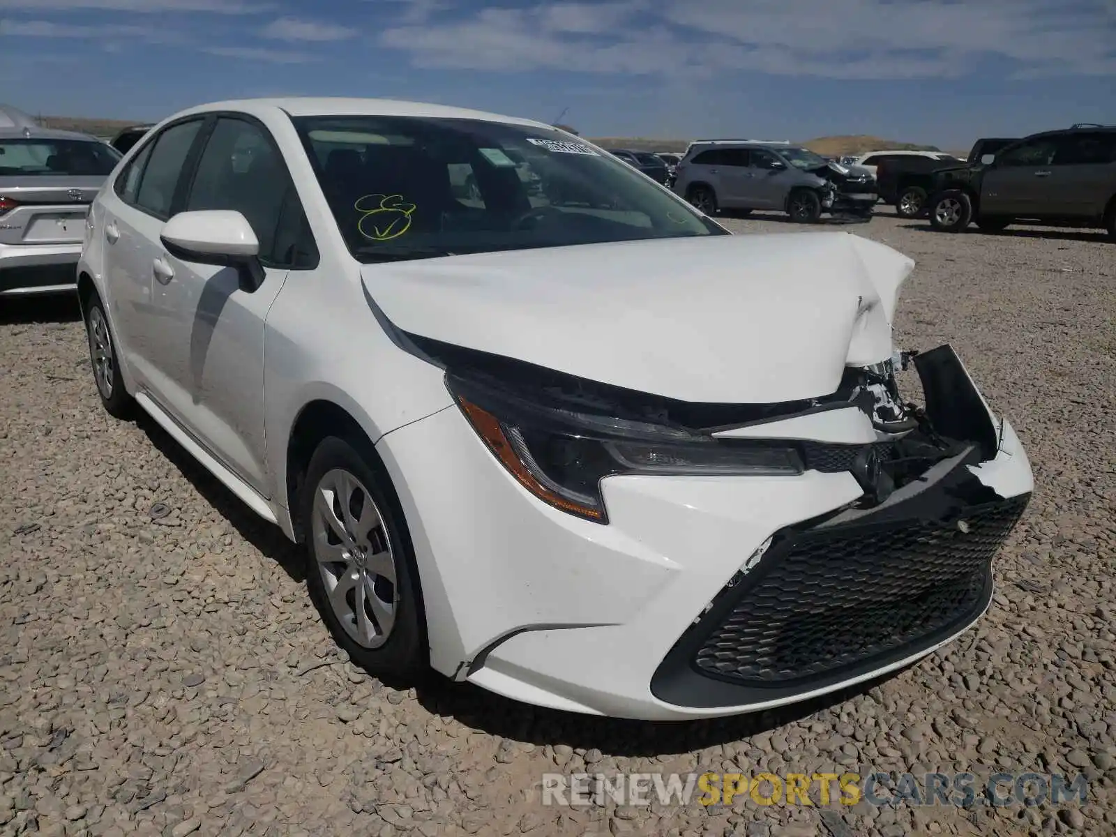 1 Photograph of a damaged car 5YFEPRAE1LP009347 TOYOTA COROLLA 2020