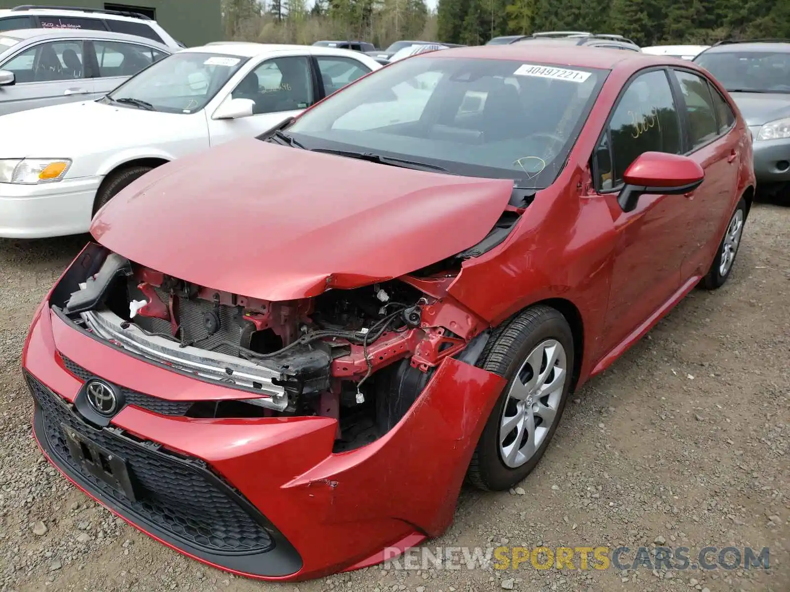 2 Photograph of a damaged car 5YFEPRAE1LP010174 TOYOTA COROLLA 2020