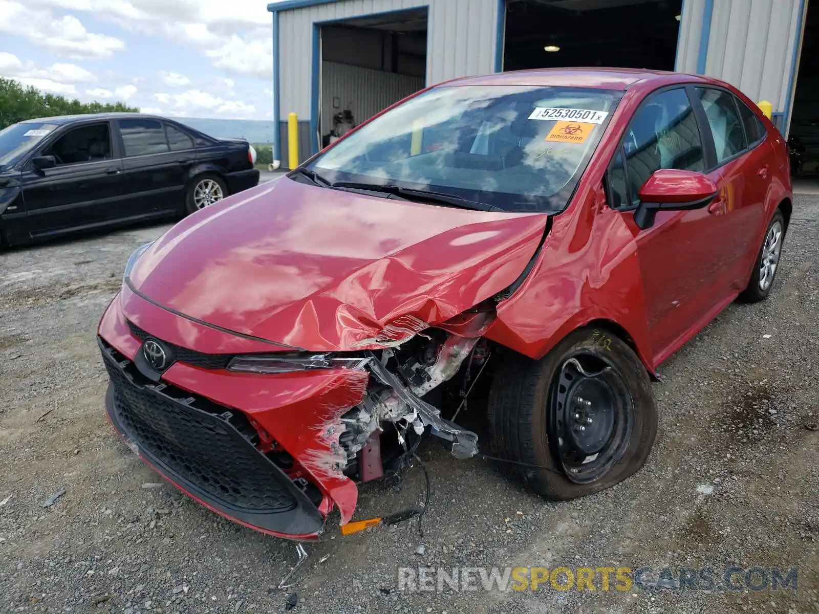 2 Photograph of a damaged car 5YFEPRAE1LP010238 TOYOTA COROLLA 2020