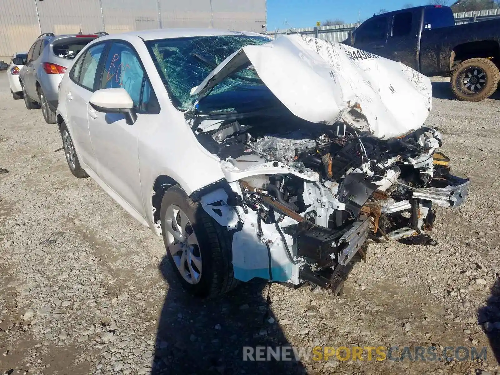 1 Photograph of a damaged car 5YFEPRAE1LP014824 TOYOTA COROLLA 2020