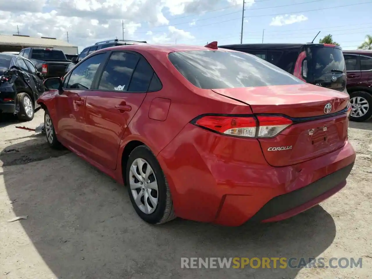 3 Photograph of a damaged car 5YFEPRAE1LP015665 TOYOTA COROLLA 2020