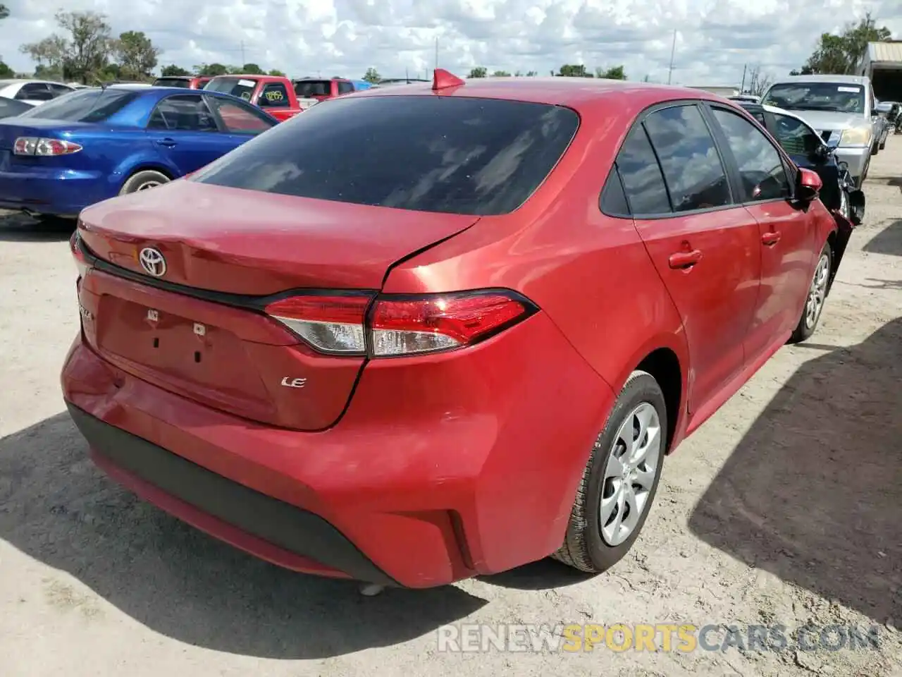 4 Photograph of a damaged car 5YFEPRAE1LP015665 TOYOTA COROLLA 2020