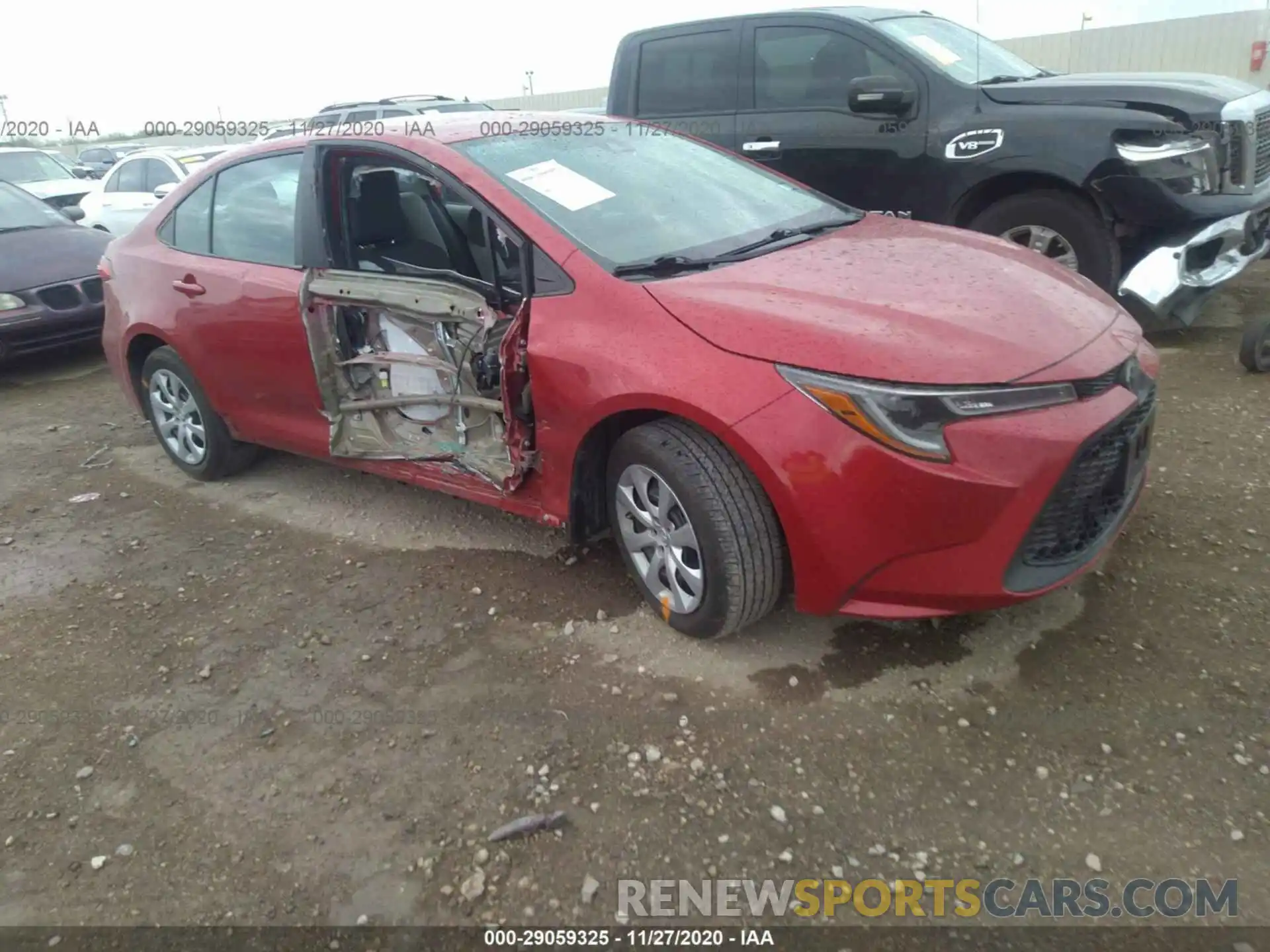 1 Photograph of a damaged car 5YFEPRAE1LP016444 TOYOTA COROLLA 2020