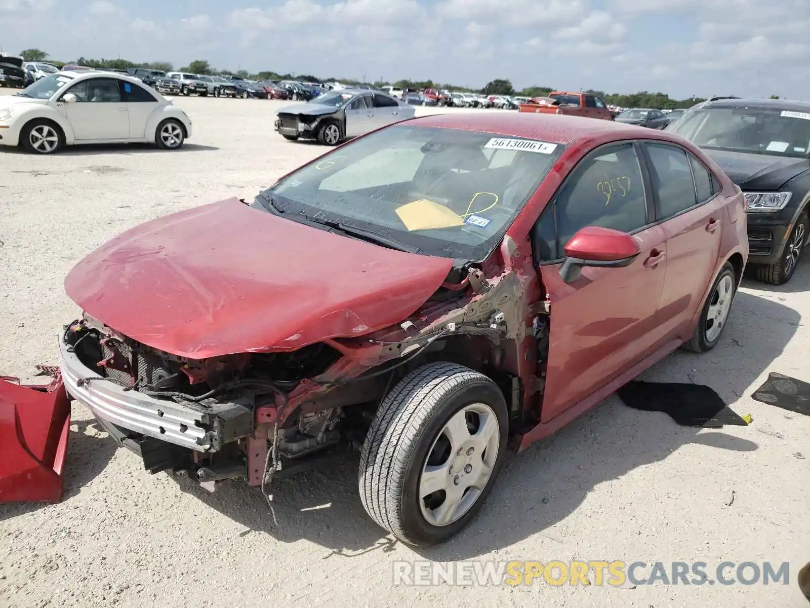 2 Photograph of a damaged car 5YFEPRAE1LP017304 TOYOTA COROLLA 2020