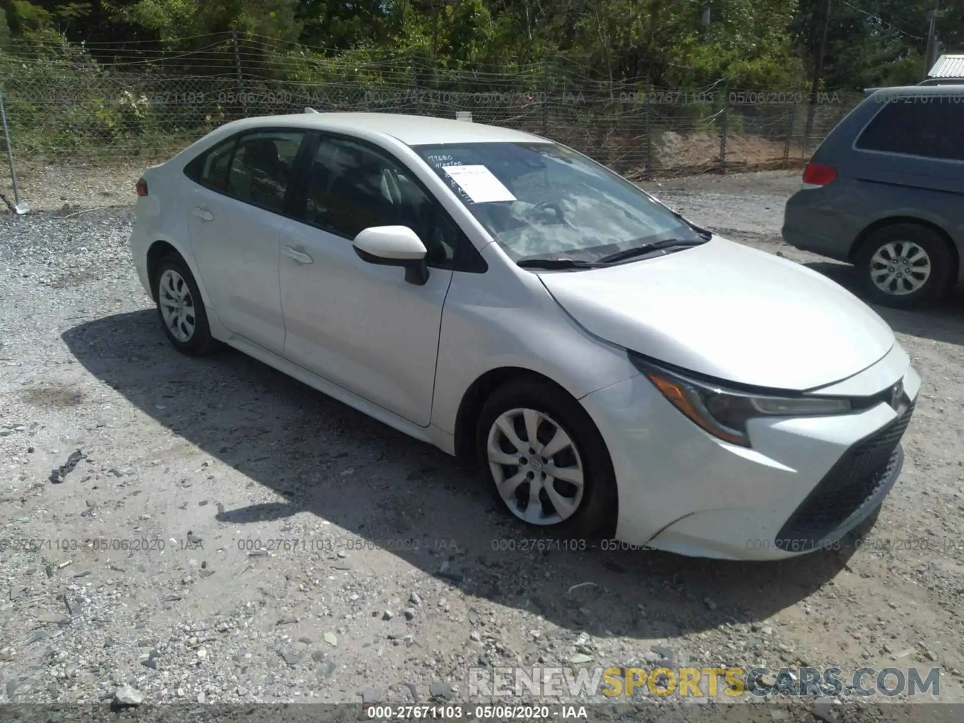 1 Photograph of a damaged car 5YFEPRAE1LP018100 TOYOTA COROLLA 2020