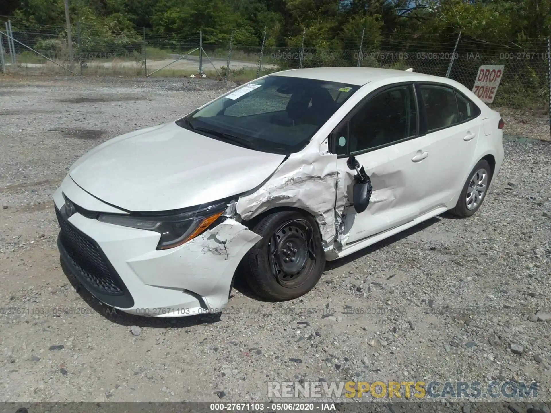 2 Photograph of a damaged car 5YFEPRAE1LP018100 TOYOTA COROLLA 2020