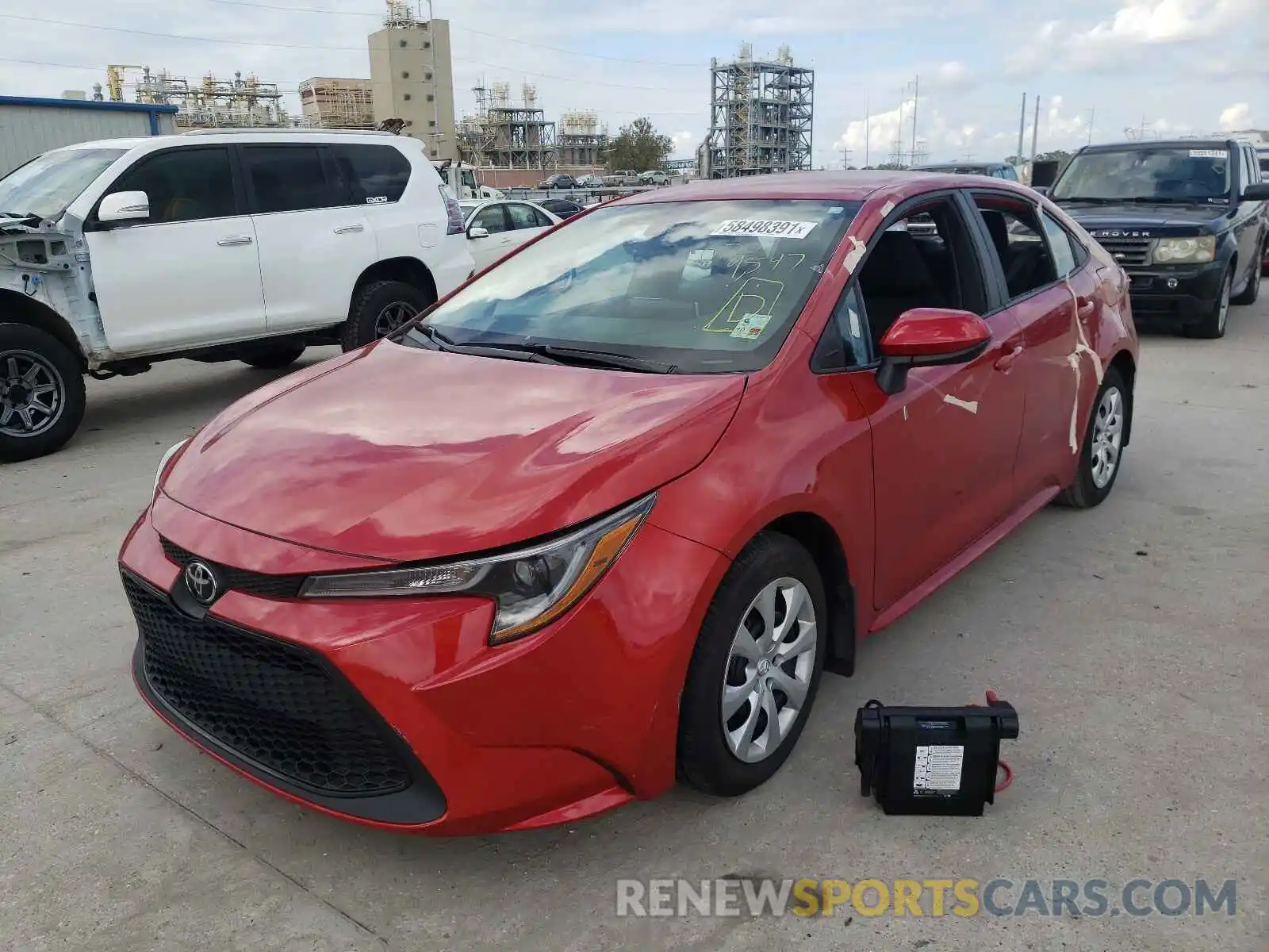 2 Photograph of a damaged car 5YFEPRAE1LP019201 TOYOTA COROLLA 2020