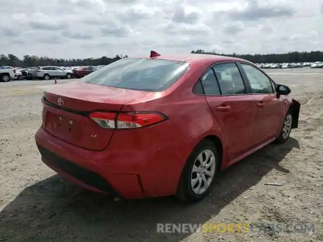 4 Photograph of a damaged car 5YFEPRAE1LP020574 TOYOTA COROLLA 2020