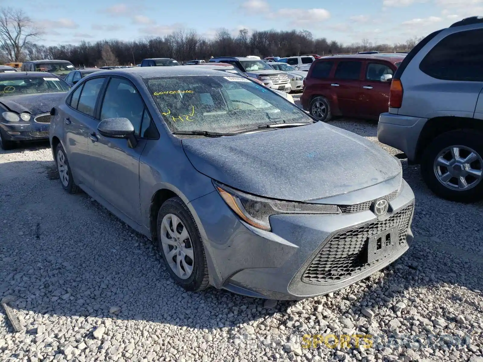 1 Photograph of a damaged car 5YFEPRAE1LP020834 TOYOTA COROLLA 2020