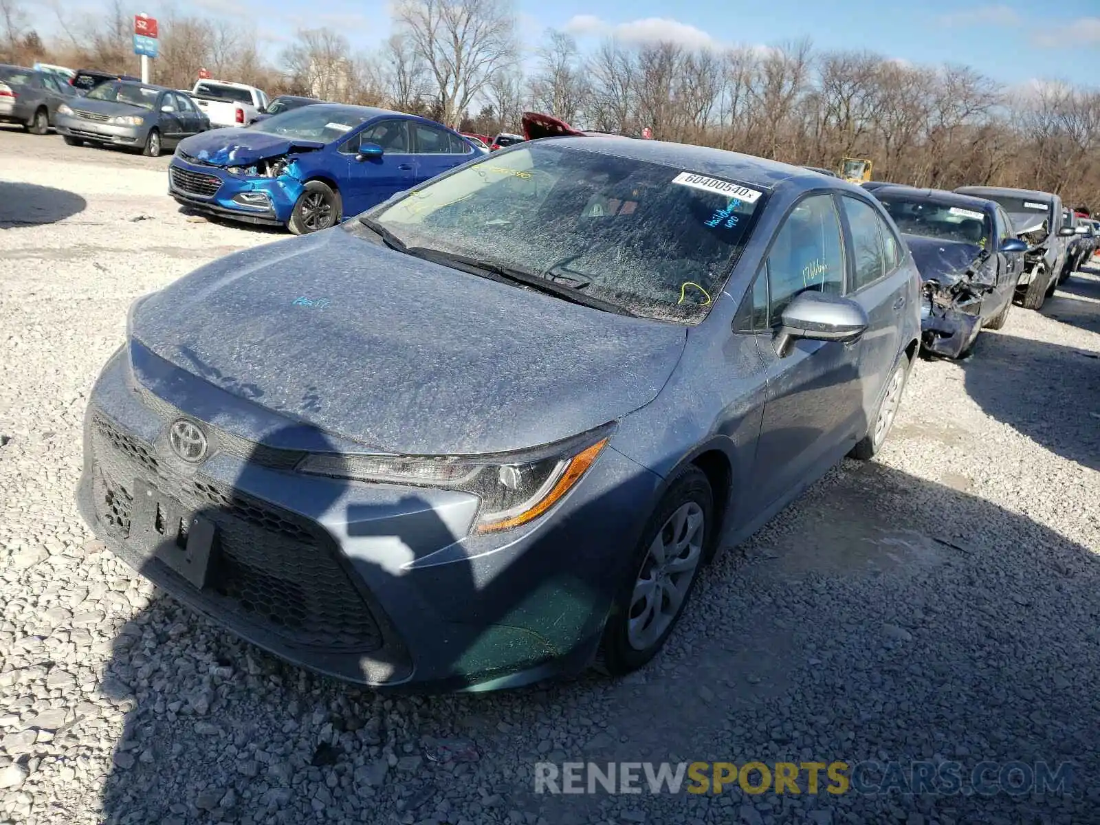 2 Photograph of a damaged car 5YFEPRAE1LP020834 TOYOTA COROLLA 2020