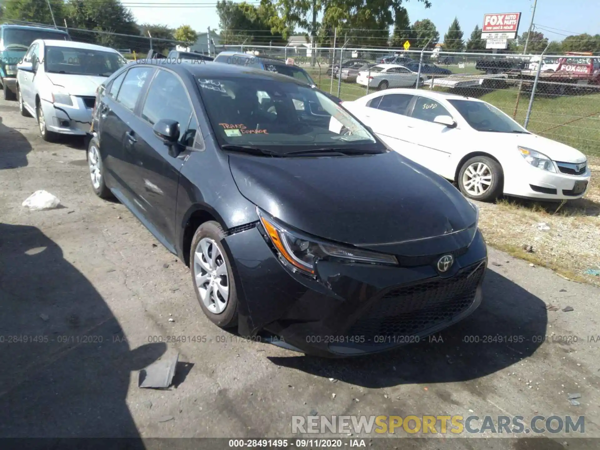 1 Photograph of a damaged car 5YFEPRAE1LP020980 TOYOTA COROLLA 2020