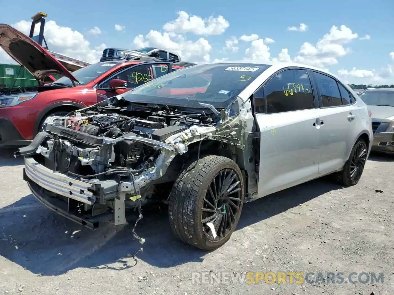 2 Photograph of a damaged car 5YFEPRAE1LP021367 TOYOTA COROLLA 2020