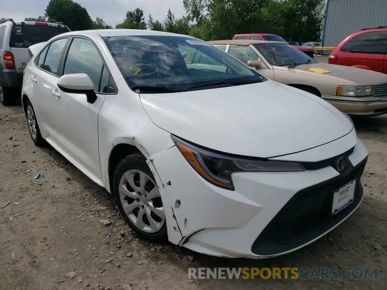 1 Photograph of a damaged car 5YFEPRAE1LP022857 TOYOTA COROLLA 2020