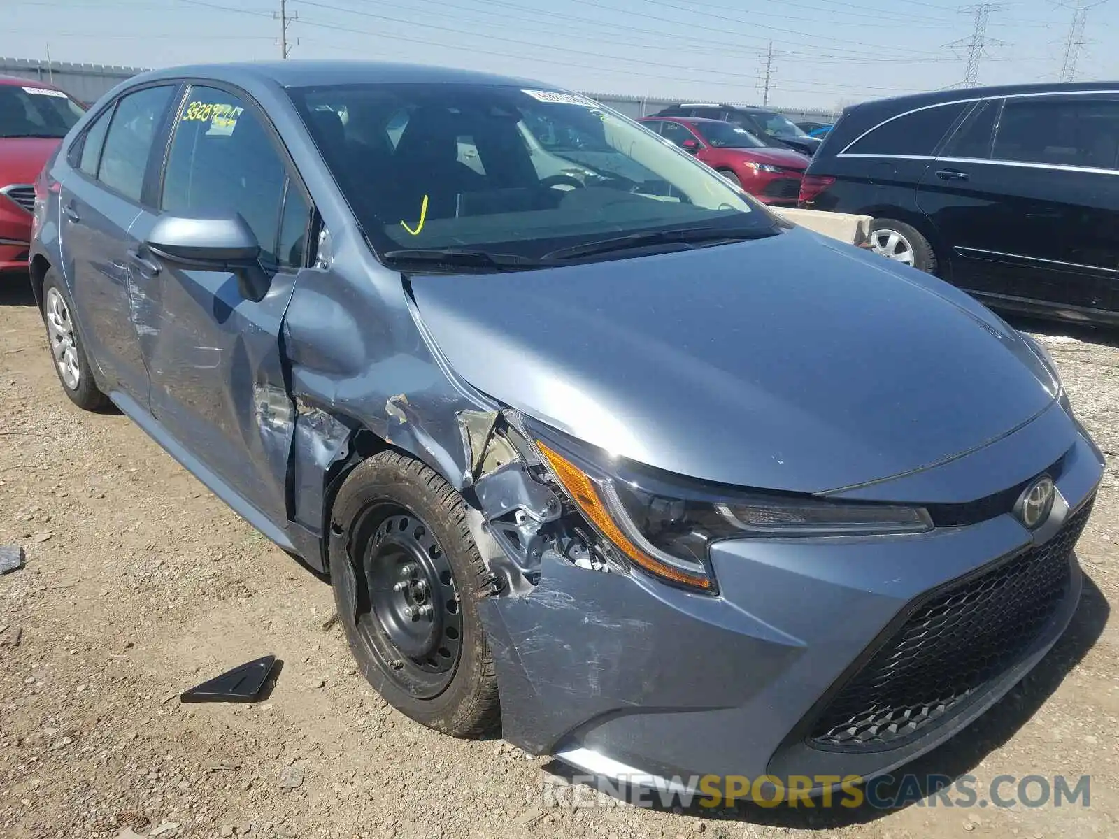 1 Photograph of a damaged car 5YFEPRAE1LP024530 TOYOTA COROLLA 2020