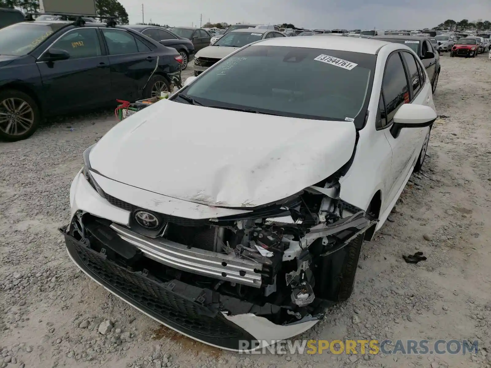 2 Photograph of a damaged car 5YFEPRAE1LP025502 TOYOTA COROLLA 2020