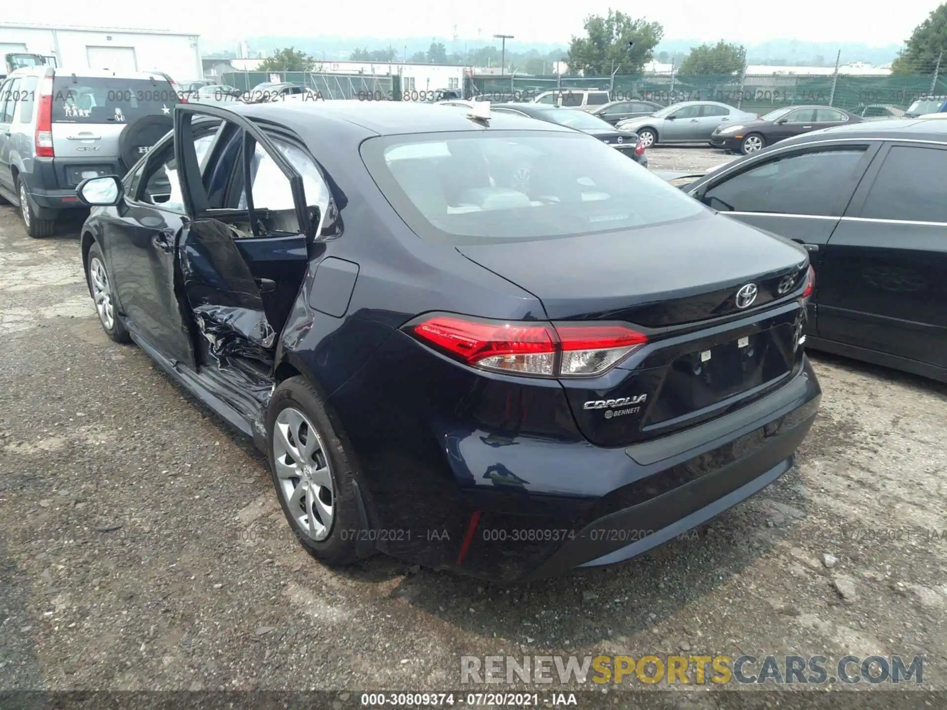 3 Photograph of a damaged car 5YFEPRAE1LP027198 TOYOTA COROLLA 2020