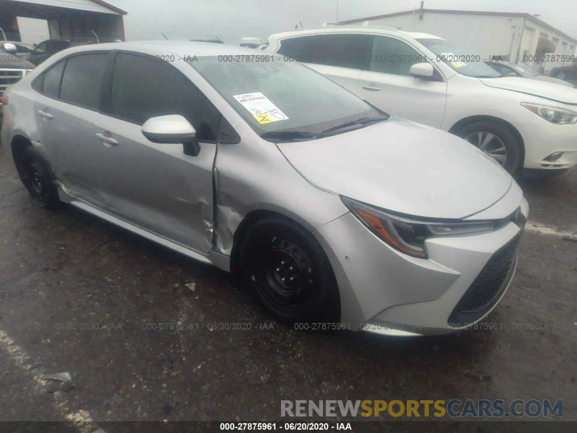 1 Photograph of a damaged car 5YFEPRAE1LP028125 TOYOTA COROLLA 2020