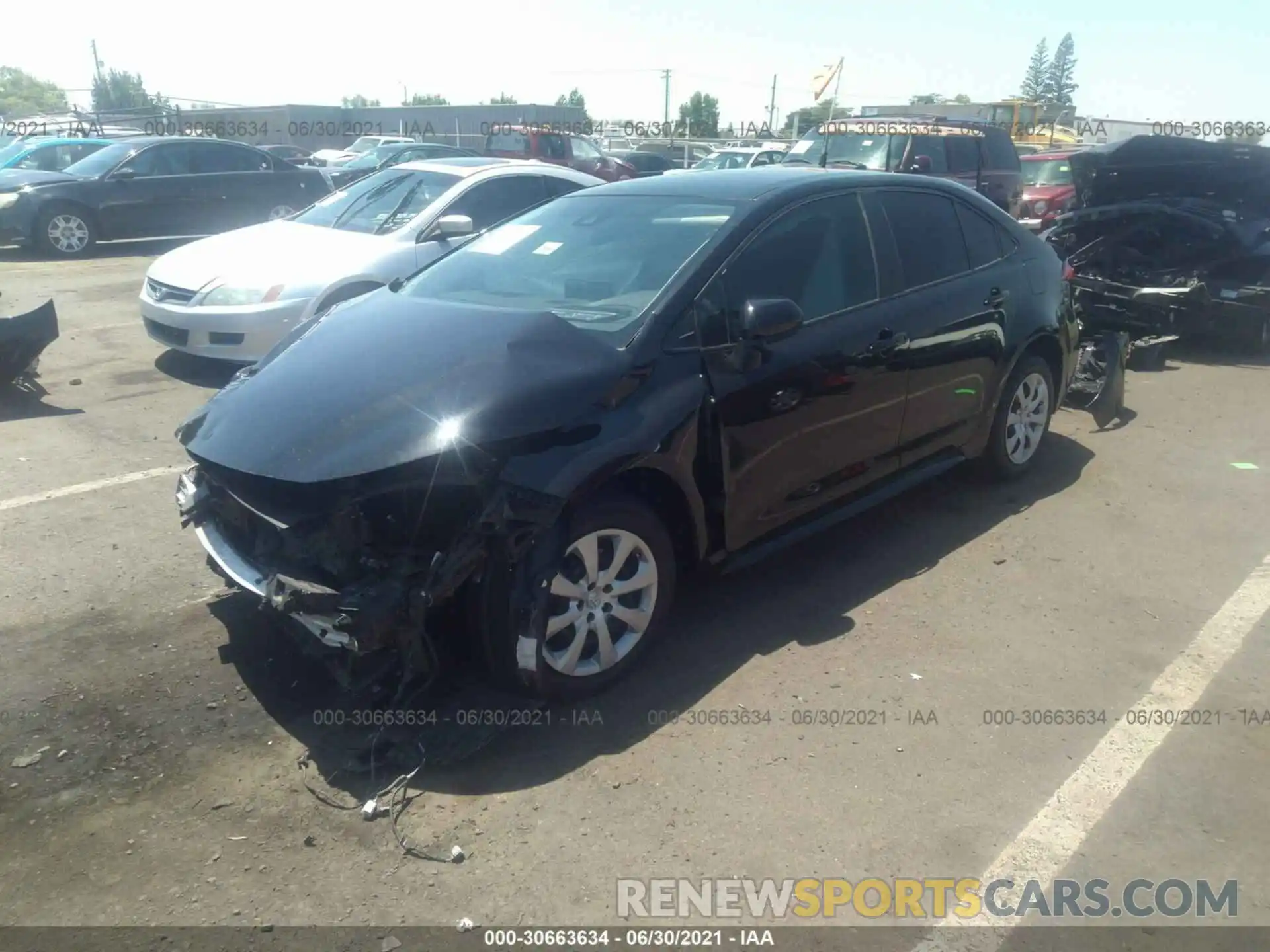 2 Photograph of a damaged car 5YFEPRAE1LP028755 TOYOTA COROLLA 2020