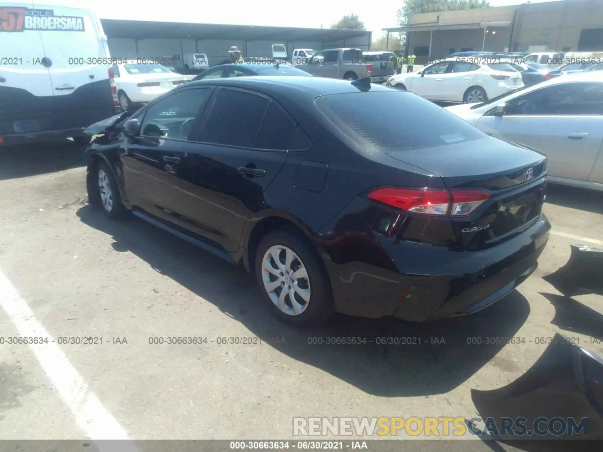 3 Photograph of a damaged car 5YFEPRAE1LP028755 TOYOTA COROLLA 2020