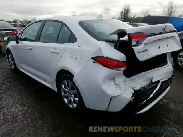 3 Photograph of a damaged car 5YFEPRAE1LP028951 TOYOTA COROLLA 2020