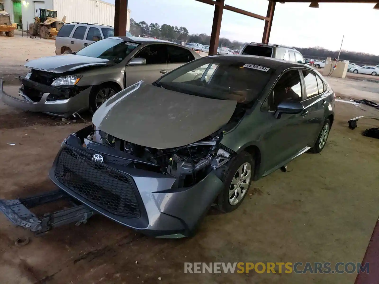 2 Photograph of a damaged car 5YFEPRAE1LP029498 TOYOTA COROLLA 2020