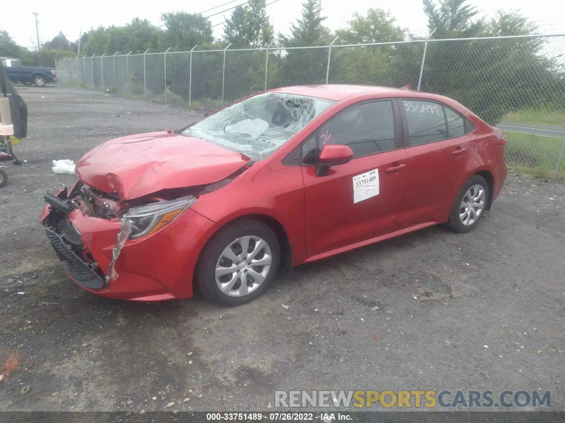 2 Photograph of a damaged car 5YFEPRAE1LP029503 TOYOTA COROLLA 2020