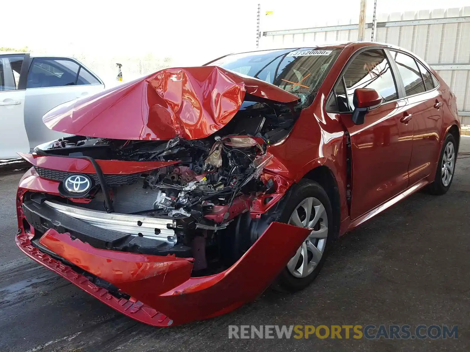 2 Photograph of a damaged car 5YFEPRAE1LP029968 TOYOTA COROLLA 2020