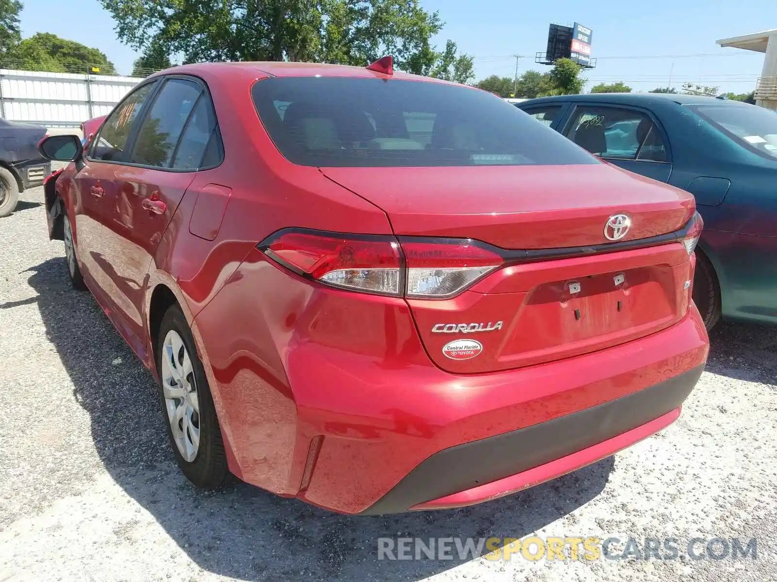 3 Photograph of a damaged car 5YFEPRAE1LP029968 TOYOTA COROLLA 2020