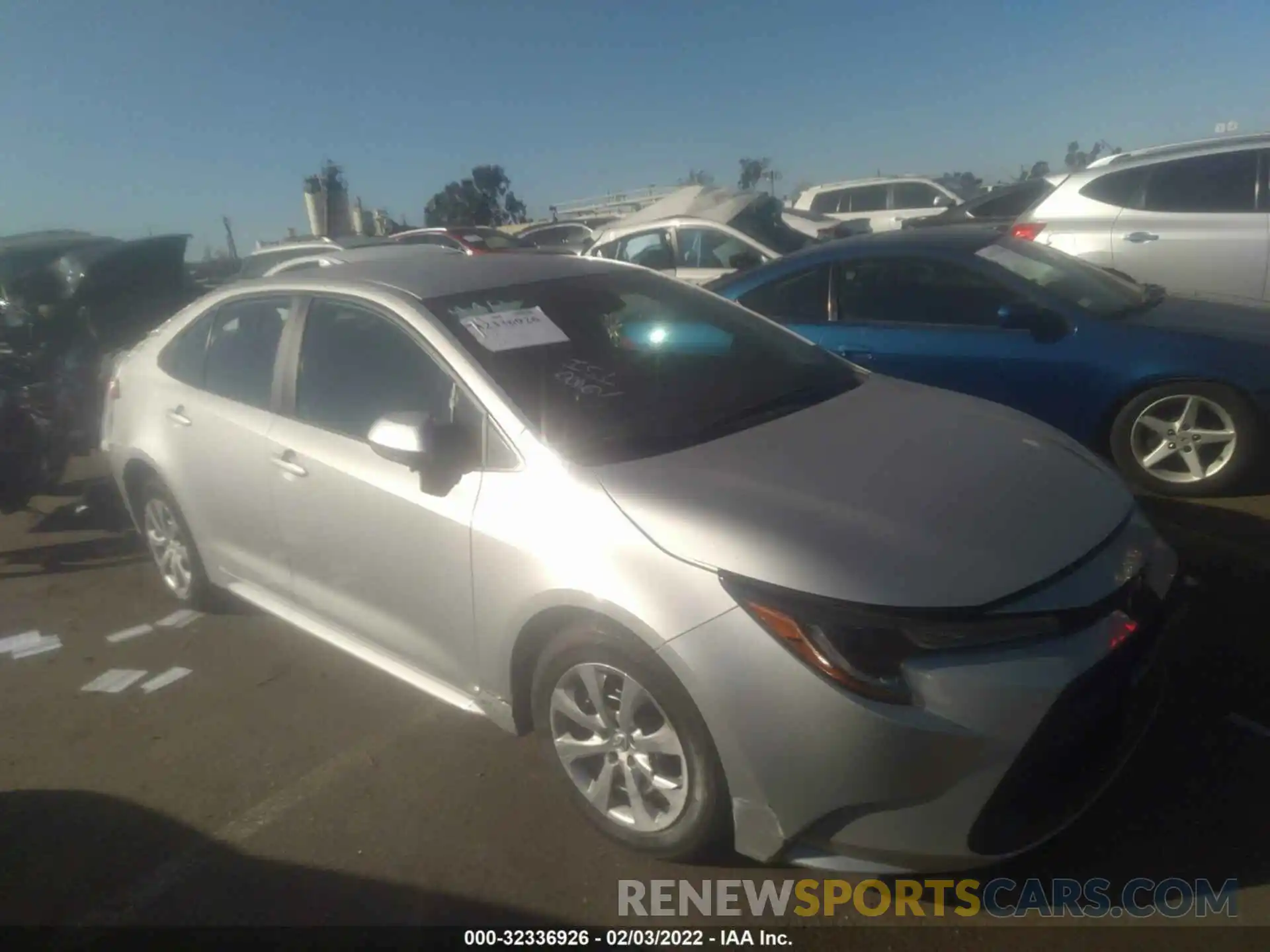 1 Photograph of a damaged car 5YFEPRAE1LP030554 TOYOTA COROLLA 2020