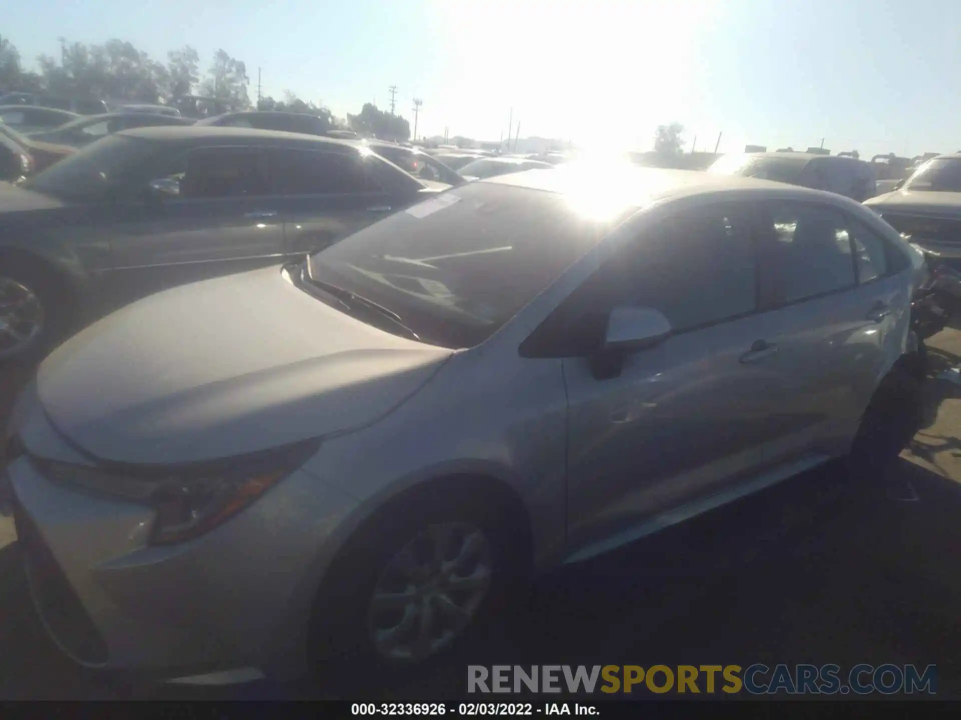 2 Photograph of a damaged car 5YFEPRAE1LP030554 TOYOTA COROLLA 2020