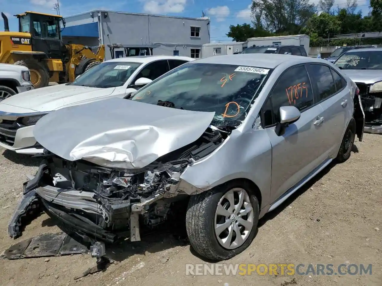 2 Photograph of a damaged car 5YFEPRAE1LP031350 TOYOTA COROLLA 2020