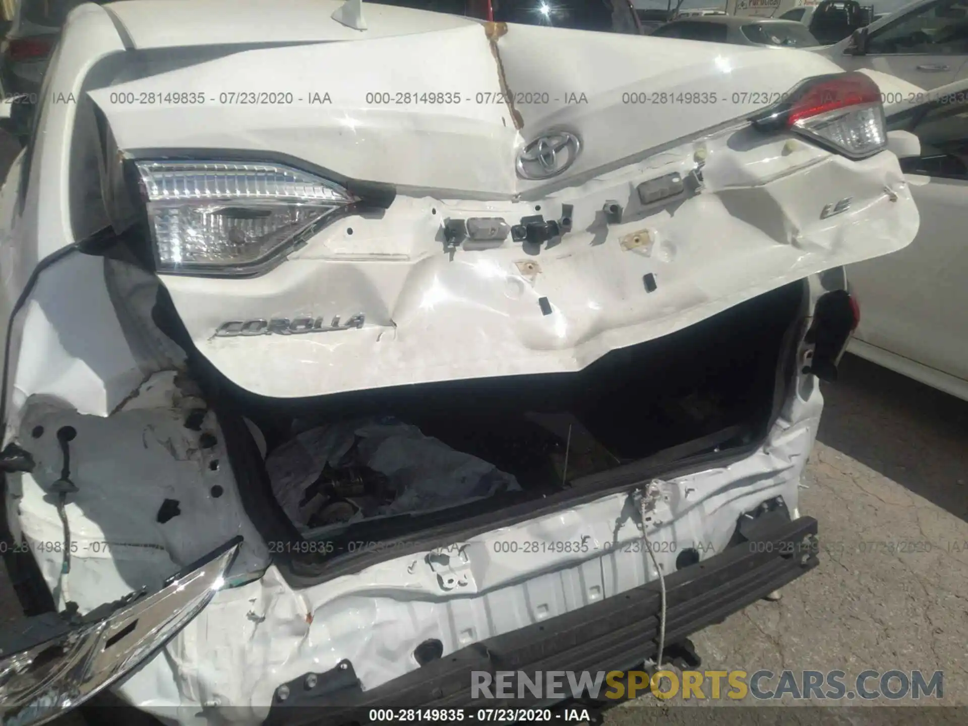 6 Фотография поврежденного автомобиля 5YFEPRAE1LP032059 TOYOTA COROLLA 2020