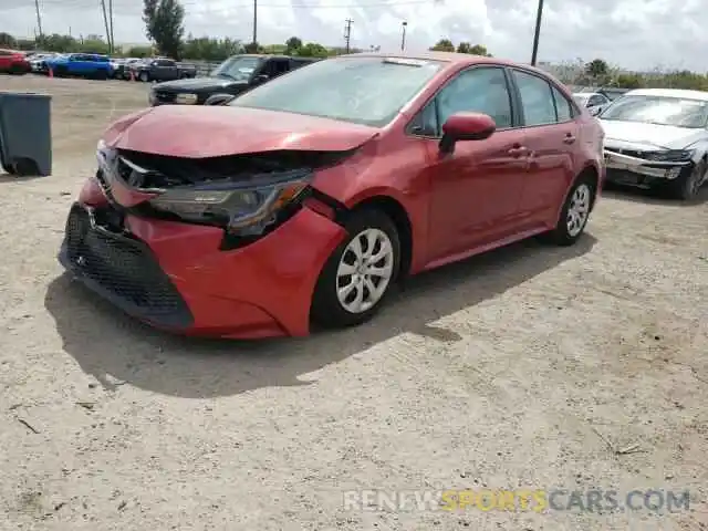 2 Photograph of a damaged car 5YFEPRAE1LP032420 TOYOTA COROLLA 2020