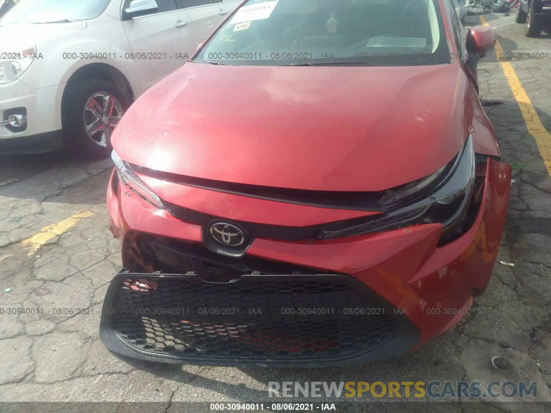 10 Photograph of a damaged car 5YFEPRAE1LP032966 TOYOTA COROLLA 2020