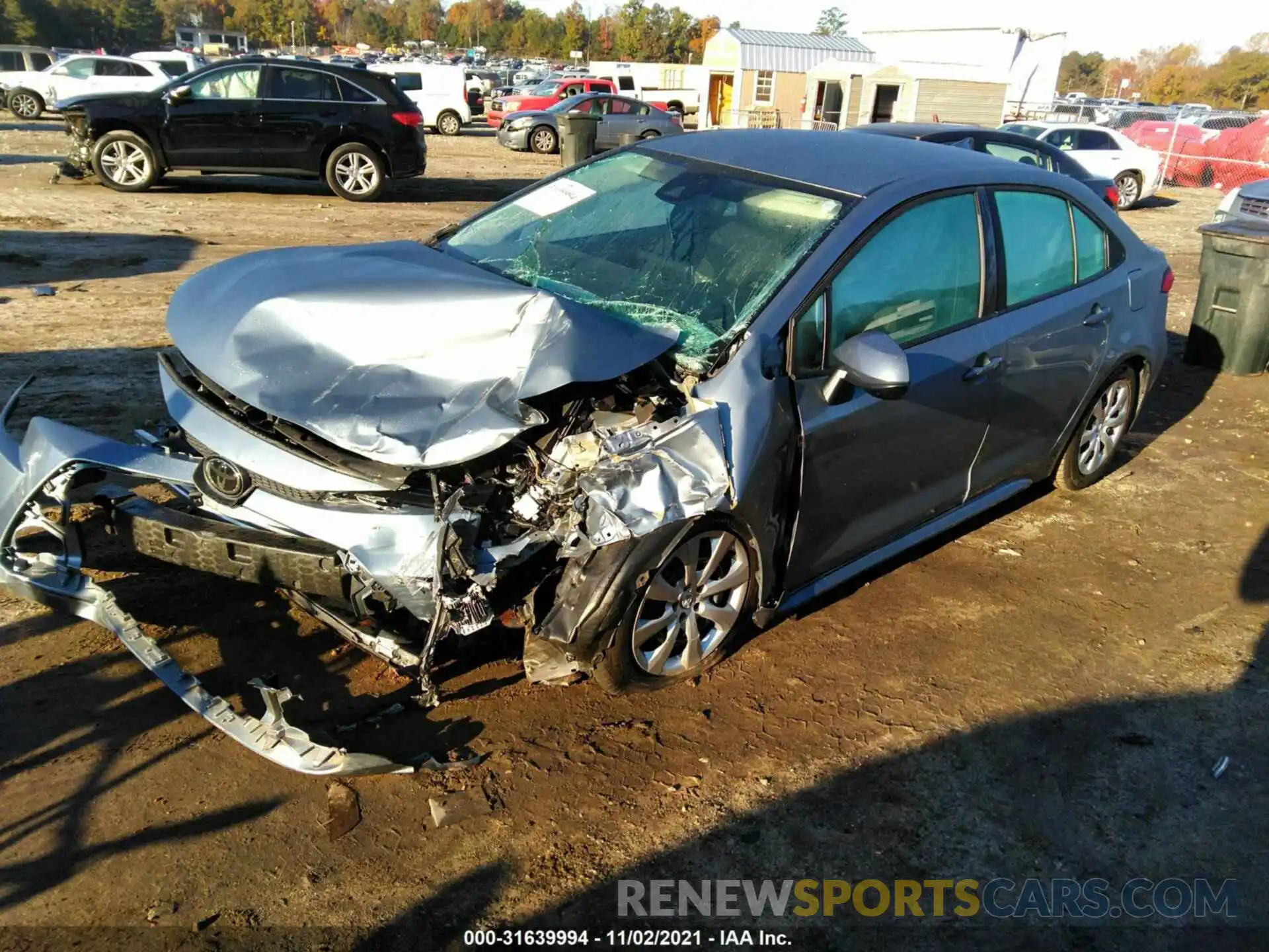 2 Photograph of a damaged car 5YFEPRAE1LP033857 TOYOTA COROLLA 2020