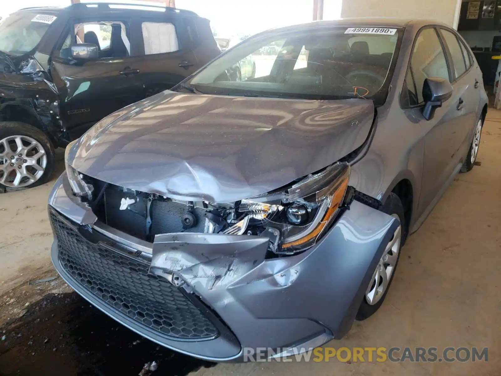 2 Photograph of a damaged car 5YFEPRAE1LP035351 TOYOTA COROLLA 2020