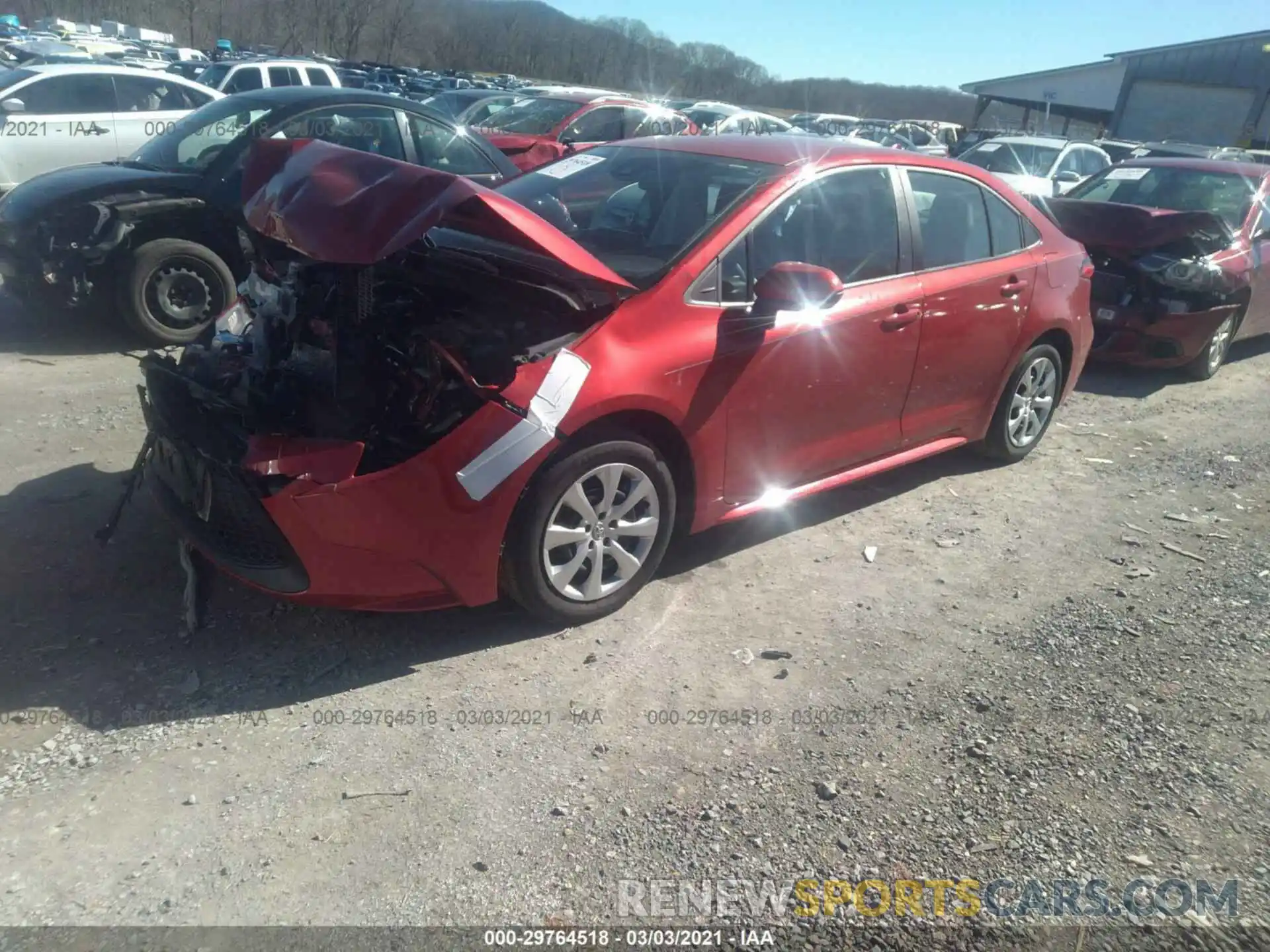 2 Photograph of a damaged car 5YFEPRAE1LP035821 TOYOTA COROLLA 2020